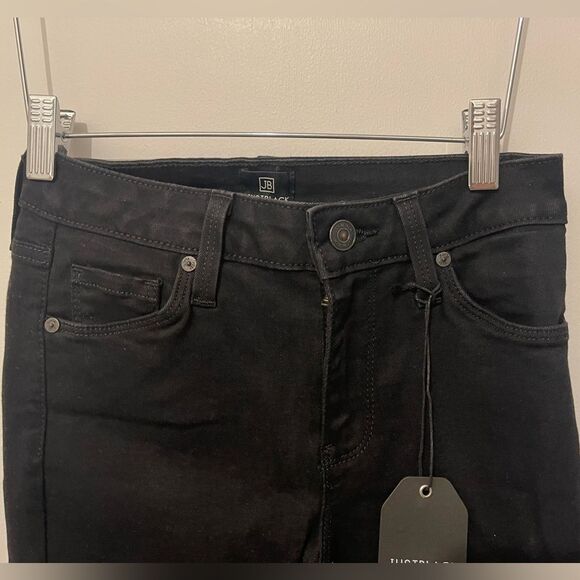 NWT Just Black Denim 9" Rise Over Dye Skinny Jeans Black Made In USA BP1112 - Picture 6 of 16